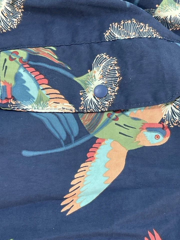 Patagonia Swim Board Shorts Men Hawaiian Floral Birds Size Small Vintage Y2K - Image 3 of 4