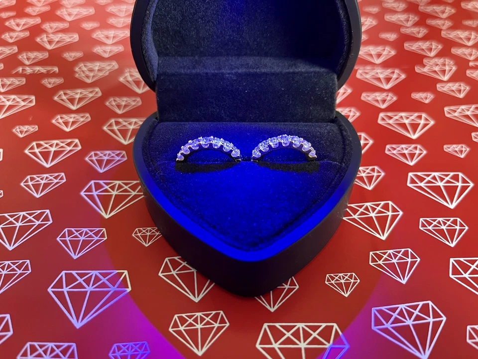 1.3ct Hoop Earrings Yellow Gold Lab-Created VVS1/D/Excellent Diamond Test Pass - Image 2 of 4