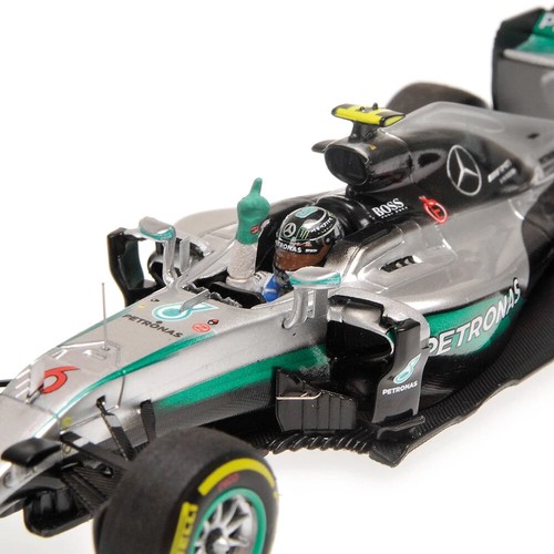 Mercedes W07 Abu Dhabi No. 6 Nico Rosberg 2016, Minichamps 1/43 Ltd.ed.1016u - Picture 3 of 4