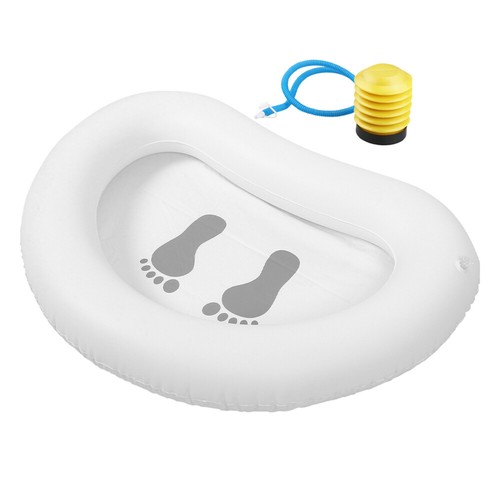 2 Sets aufblasbares Fußbad für Pool-Einstieg, tragbare PVC-Fußbadewanne, - Bild 12 von 12