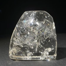 Rainbow Clear Quartz Crystal Free Form Natural Quartz Hand Craved Healing Stone