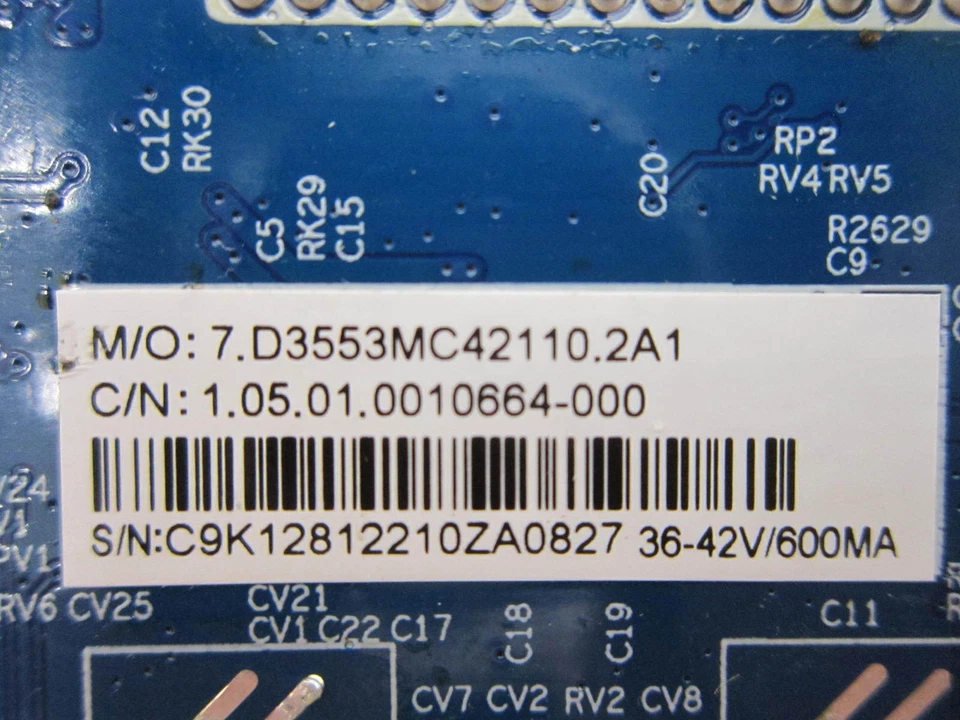 Placa principal Supersonic SC-3222 C9K12812210 (CV3663M-C42) Foto 2 de 3