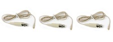 3 Tan Replacment Cables with Shure TA4F Connectors for OSP 09 Earset Mic