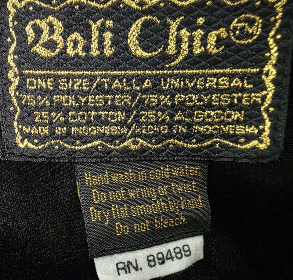 Bali Chic Mujer Chaleco Camisa Top Blusa Talla Única Sin Mangas Cuello en V De Colección Foto 2 de 4