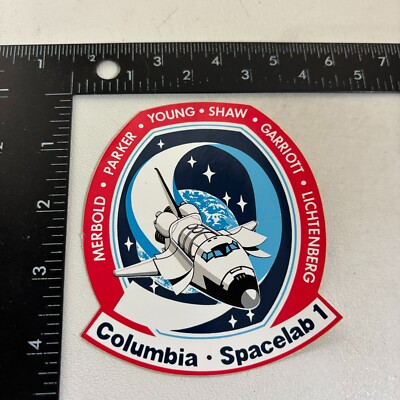 NASA SPACE SHUTTLE COLUMBIA SPACELAB 1 Sticker Decal 53SM