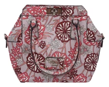 GUESS Ophelia Rose Floral Satchel Handbag Purse Handles / Crossbody Strap