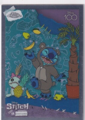Topps Disney Chrome 100 Years Karte SC-1 Stitch in Costume The Bare Necessities