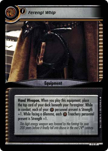 Ferengi Whip - - Star Trek CCG 2E - Picture 1 of 1