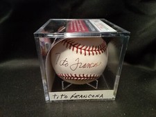 Tito Francona Signed Official Major League Baseball Autograph JSA COA #