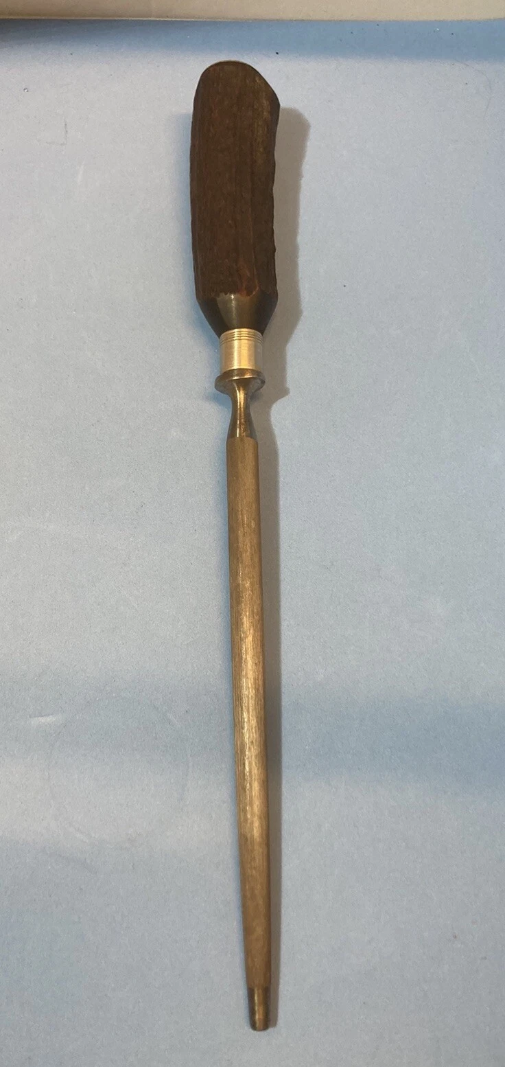 Vintage Deer Antler Knife Sharpener Steel Hone