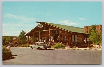 Bright Angel Lodge Grand Canyon National Park AZ Fred Harvey UNP Old Car
