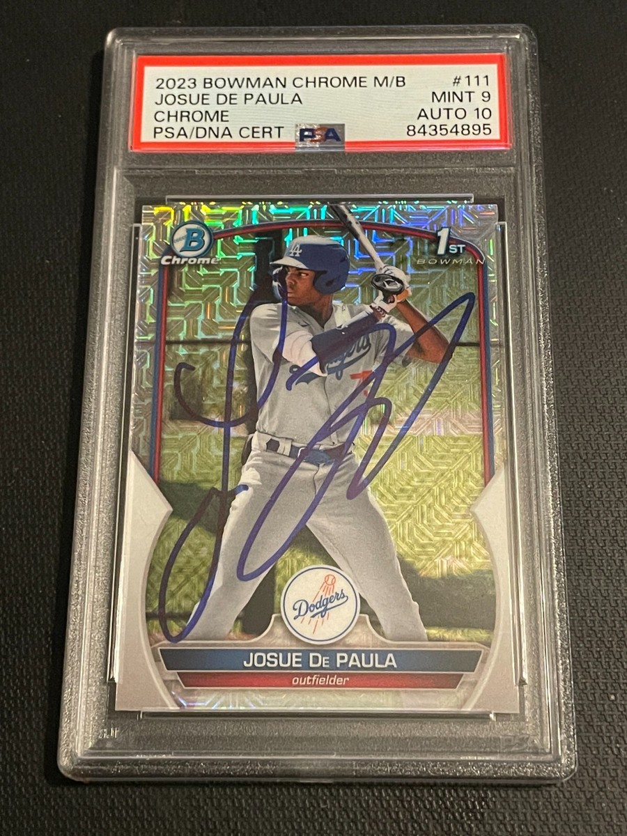 JOSUE DE PAULA signed auto autographed 2023 1s Bowman Mega Box 