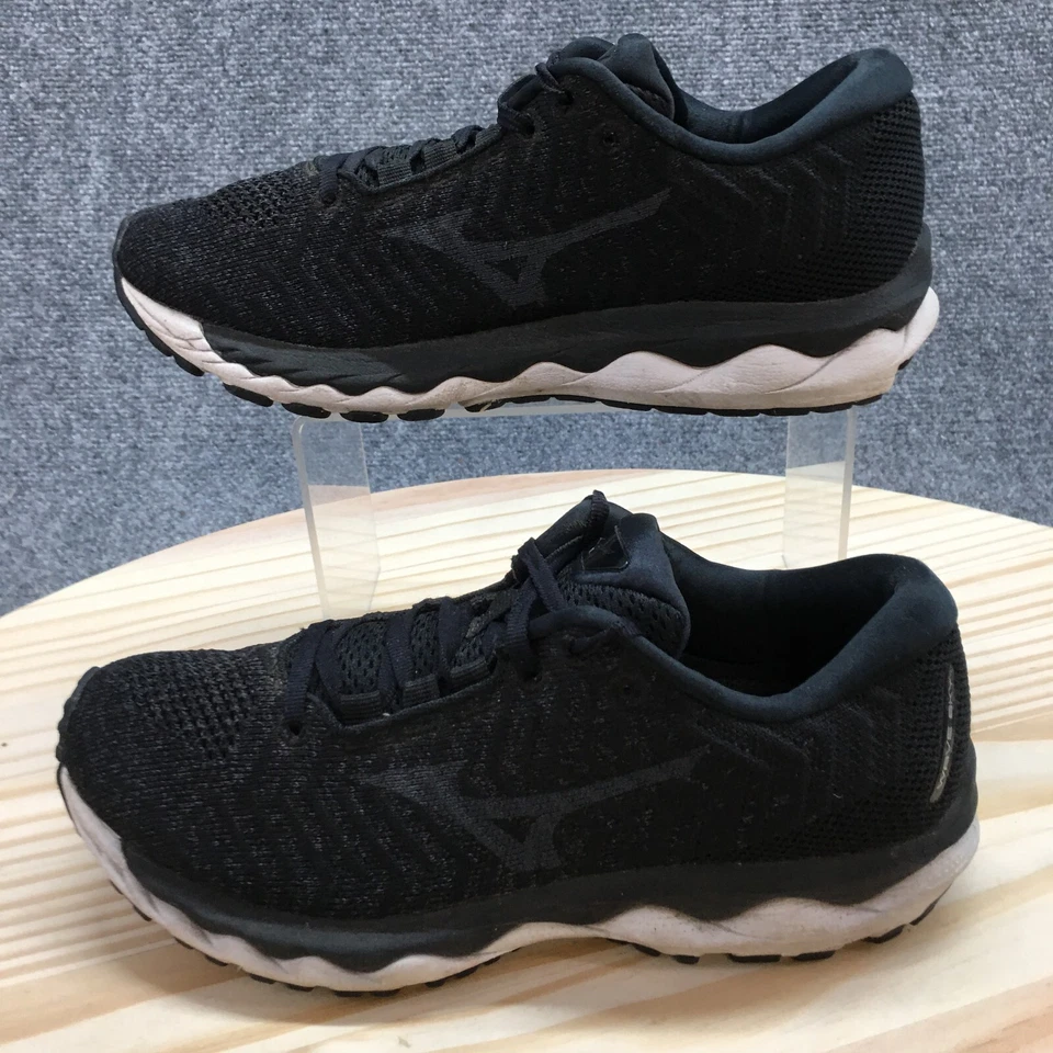 Zapatillas deportivas Mizuno para mujer 7,5 Wave Sky Waveknit 3 J1GD192509 negras Foto 2 de 4
