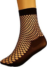 NEU 2 Paar sommerlich leichte Netz-Söckchen, Netzsocken, Netzsöckchen schwarz+we