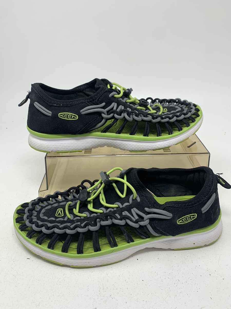 Keen Youth UNEEK O2 Corded Water Sneaker Sandals Black Green Keen Youth UNEEK O2 Corded Water Sneaker Sandals Black Green
