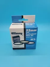 52mm 3-Piece Pro Filter Kit - Professional Series UV/CPL/FLD with Case & Cloth