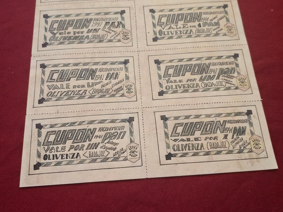 MUSSOLINI con LÍDERES SEGUNDA GUERRA MUNDIAL ALEMÁN ESPAÑOL AZUL DIV póster raciones de guerra estampillas Foto 4 de 4