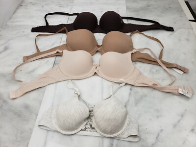  Women's 4Pack Lightly Lined Demi Bras-Color&Size:  Multicolores 34 B