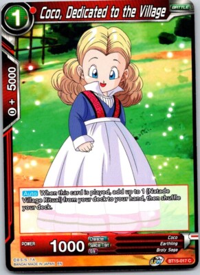 ドラゴンボールカード kokota Dragonball Z Super Coco, Dedicated to the Village BT15-017 CCG TCG
