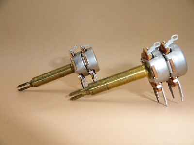 500K (500,000) OHM DUAL CTS POTENTIOMETER LINEAR TAPER (LOT OF 2)