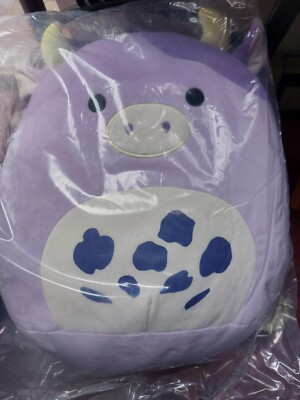 New Squishmallows BUBBA the Purple Cow 16'' No Tag