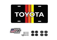New Custom Retro Toyota Inspired License Plate Carbon Look New Custom Retro Toyota Inspired License Plate Carbon Look