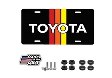 New Custom Retro Toyota Inspired License Plate Carbon Look