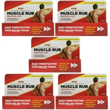 5 Natureplex Muscle Rub Menthol 2.5% Arthritis Pain Relieving Gel 1.5 oz 01/2027