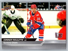 #1 Conner Roulette 2023-24 Upper Deck CHL Blue Spokane Chiefs