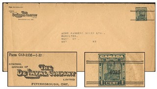 CANADA 1¢ ARCH PRECAN 265x118 CROSSFLAP DeLAVAL ENX30 13
