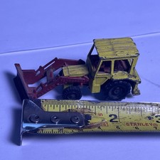 Vintage Corgi Junior Diecast No. 3303 Tractor - Yellow & Red 1/64 Great Britian