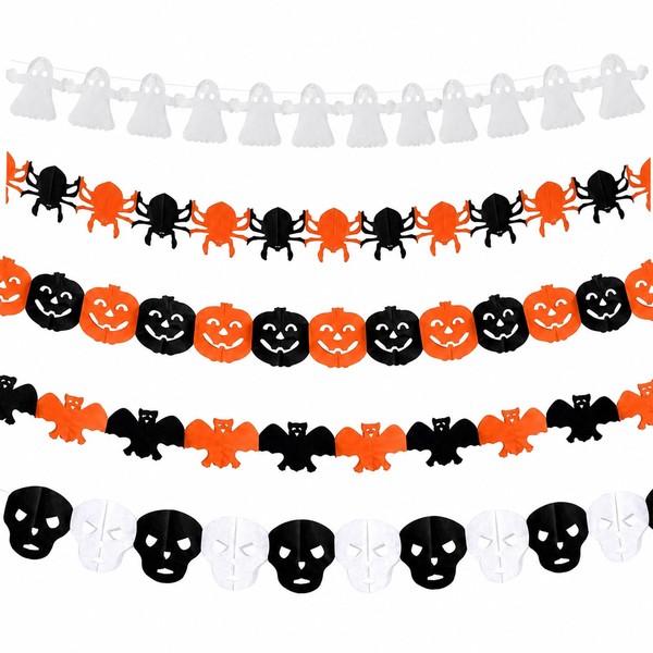 Halloween Deko Set Girlande Papier 5 StüCk Party Dekoration Halloween Feier-image