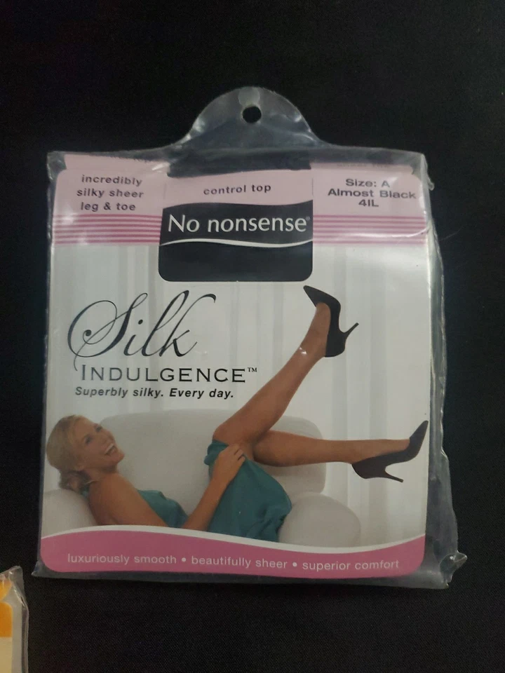 3 pares de pantimedias No Nonsense Premium Control tostadas negras beige talla A nuevas ** Foto 2 de 4