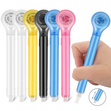 BESARME 6 Pieces Correction Tape Pen, Push Pull Protective, Easy to Use White 