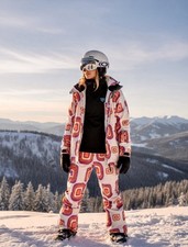 Roxy Snowboard Jacke M Retro Y2K Design UVP €190 Ski Winter Vintage