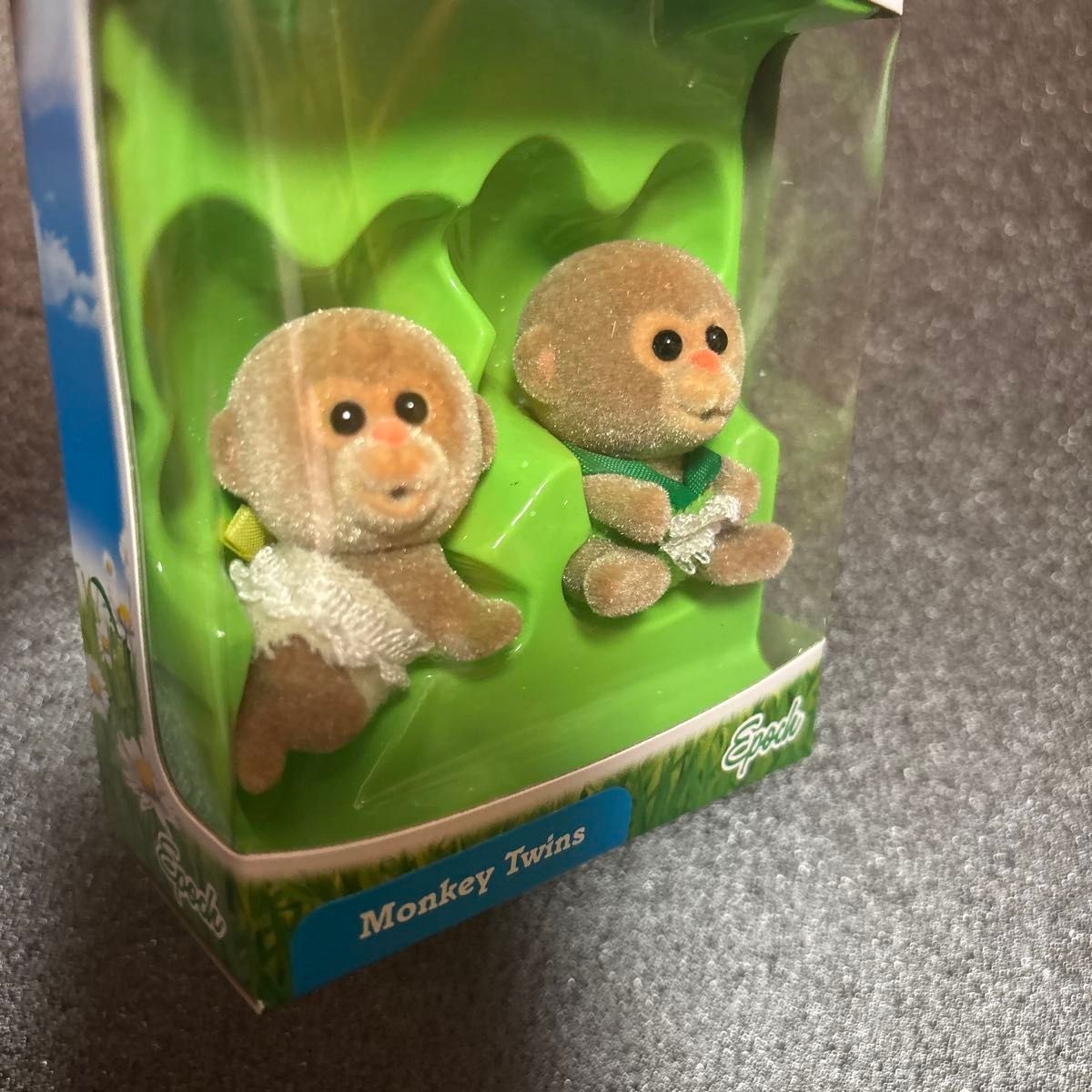 Sylvanian Families Monkey Baby&Twins Baby Figure Vintage Calico