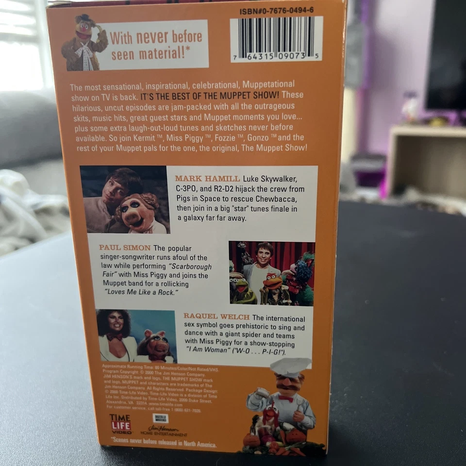 Best of the Muppet Show VHS Tape Mark Hamill Paul Simon Raquel Welch - Image 3 of 4