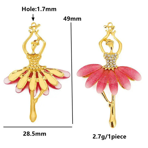 JakeSpecial – Stainless Steel Ballet Dragonfly Charms Set - Zdjęcie 3 z 18