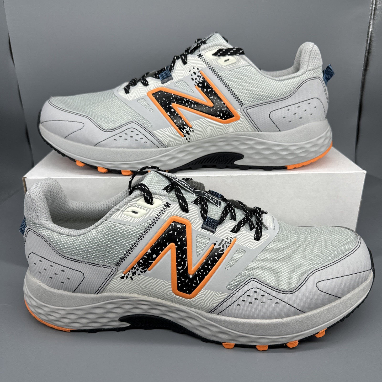 New Balance 410v8 Trail Running Shoes Men’s Sz 15 4E WIDE Grey Sneakers MT410CA8