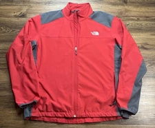 The North Face Apex Jacket TNF Apex Soft Shell Full Zip Red/Gray XL