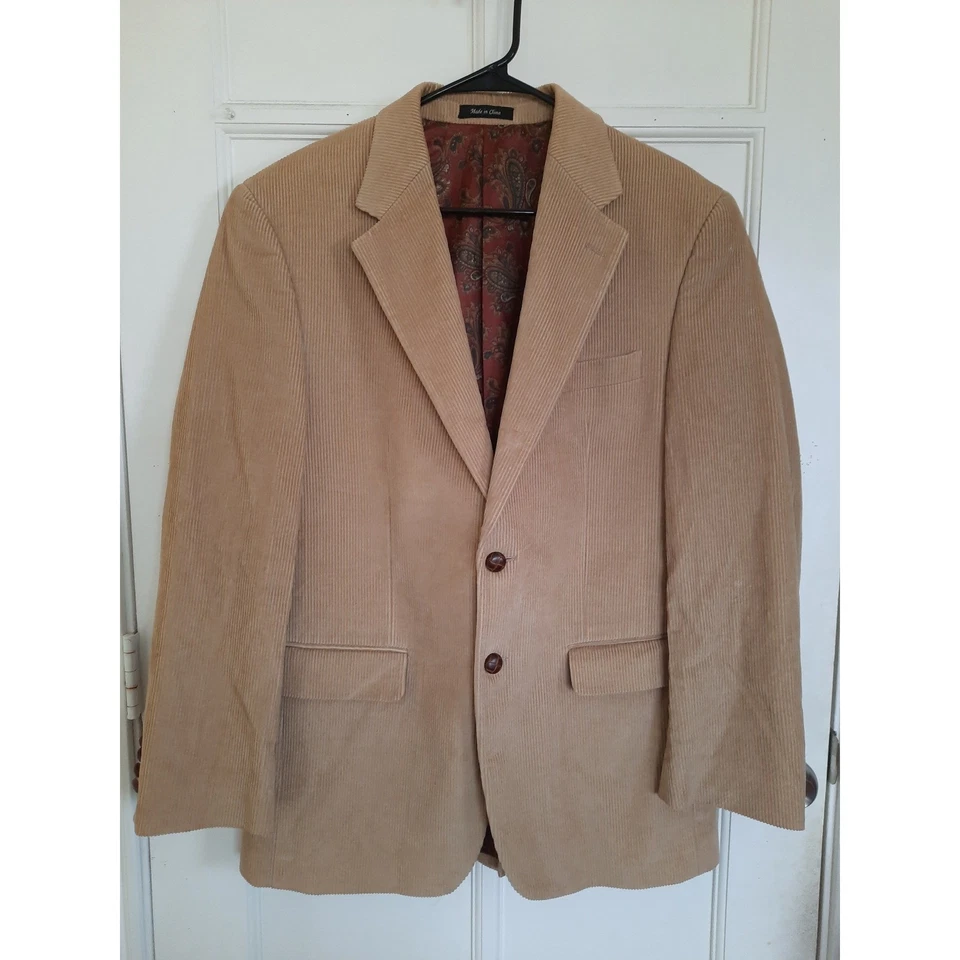 Lauren Ralph Lauren Men 38R Corduroy Paisley Line Single Breasted Blazer 2Button - Image 2 of 4