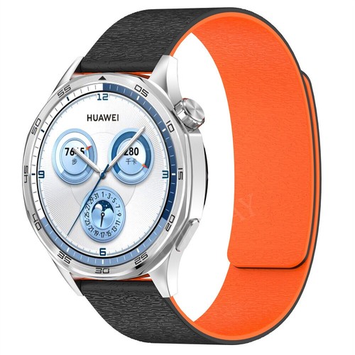 Magnetic Silicone Wrist Strap Band for Huawei Watch GT5/GT4/GT3 SE/3 Pro/GT2 Pro - Picture 4 of 48
