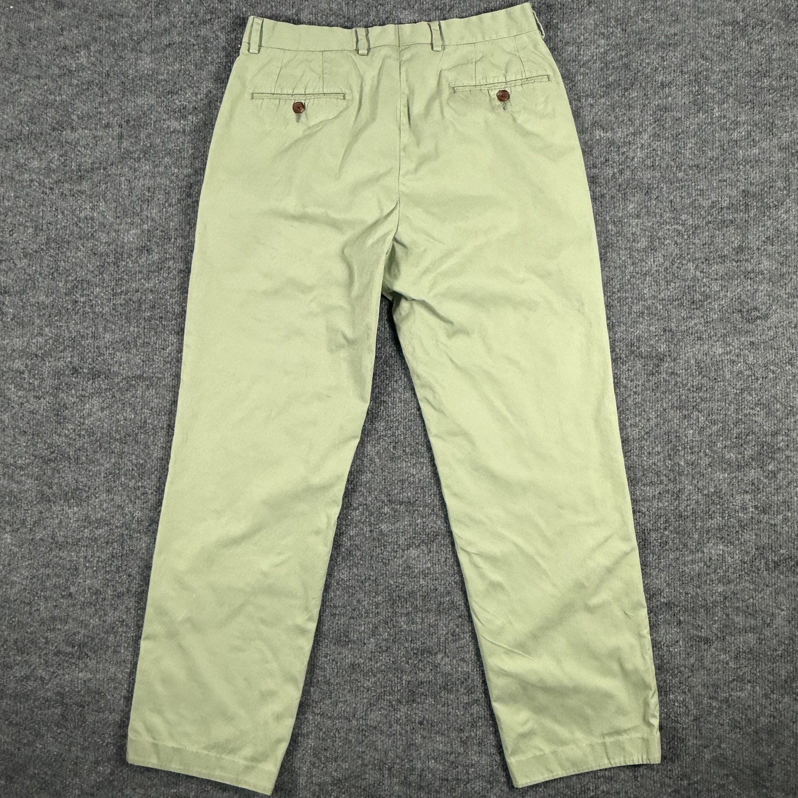 Lauren Ralph Lauren Pants Mens 32x32 30x28 Green Flat Front Chino Classic Cotton thumbnail 10
