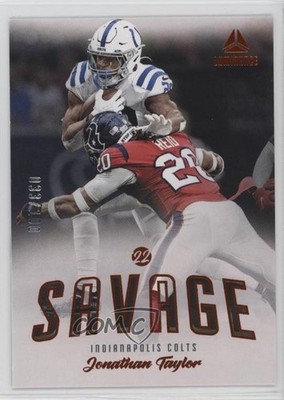 2022 Panini Luminance Savage Orange 33/100 Jonathan Taylor #SAV-JTA 0ud4
