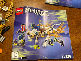 LEGO NINJAGO: Master Wu Dragon (70734)  W/ Box & Manuals  incomplete - READ