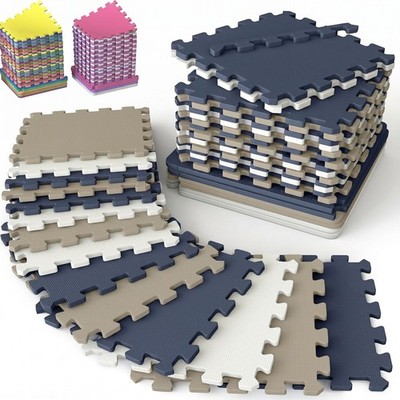 12x12 EVA Foam Baby Kids Play Mat Non Toxic Interlocking Floor Tiles