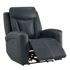 CHITA Genuine Leather Power Recliner Chair ZeroGravity Recliner w/Power Headrest