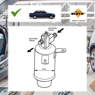 Trockner, Klimaanlage Nrf für BMW 3 E30 316 (Ecotronic)