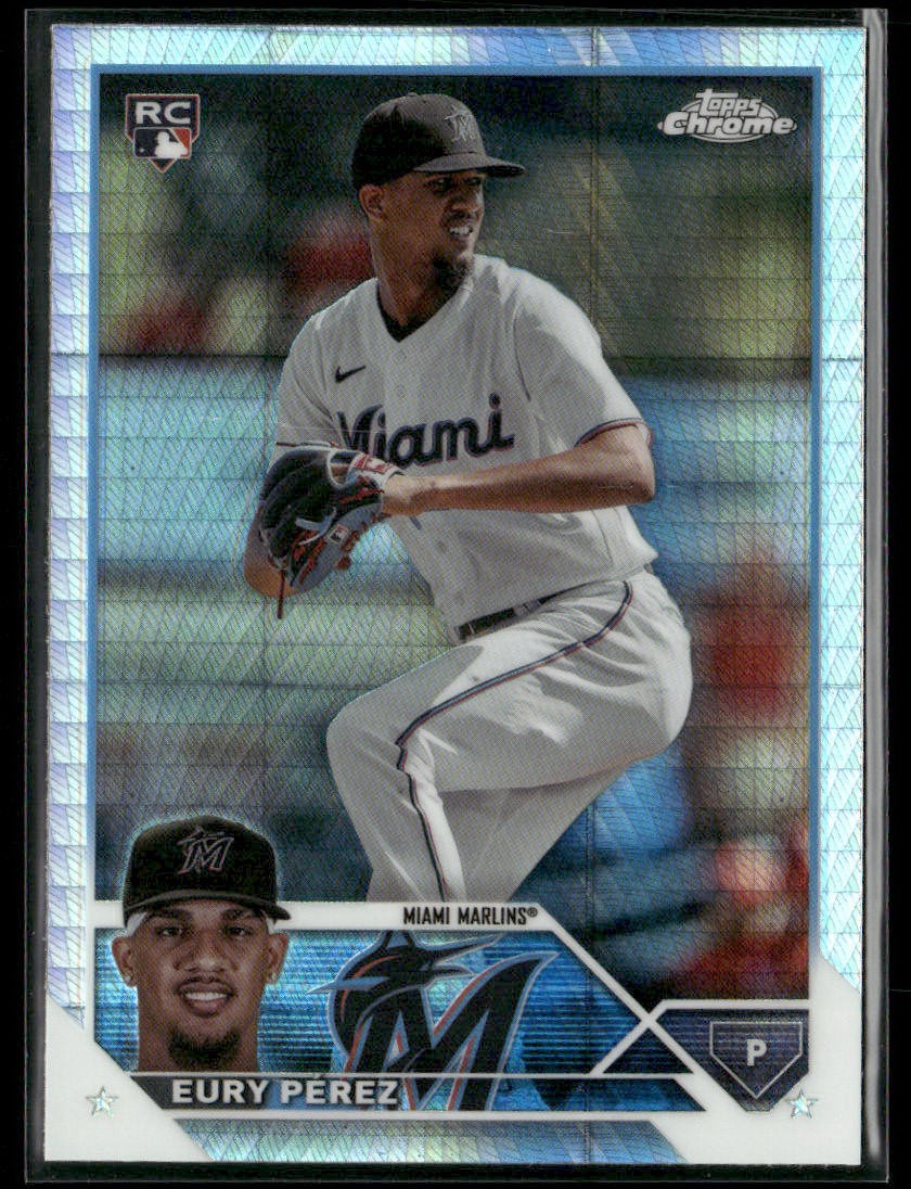 2023 Topps Chrome Update #USC100 Eury Pérez Prism