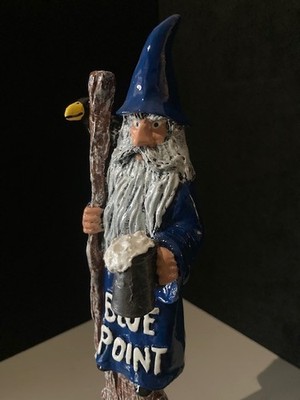 ✓ NEW RARE Blue Point Winter Ale Wizard Tall Craft Beer Tap